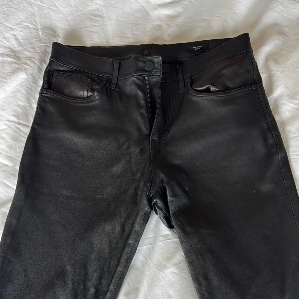 Joes Jeans Black Leather Pants
